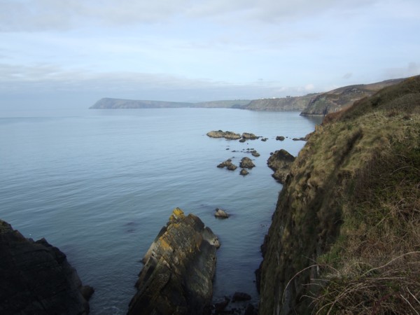 the coast off of Fishguard